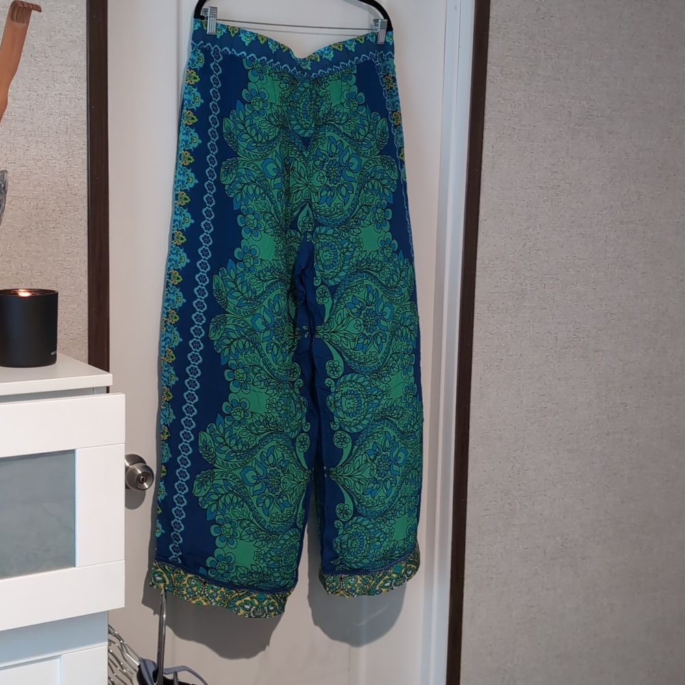 Johnny Was Silk Pants, XL - Picture 6 of 6